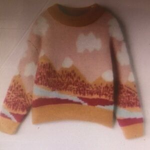 Colorful Patterned Women's Sweater